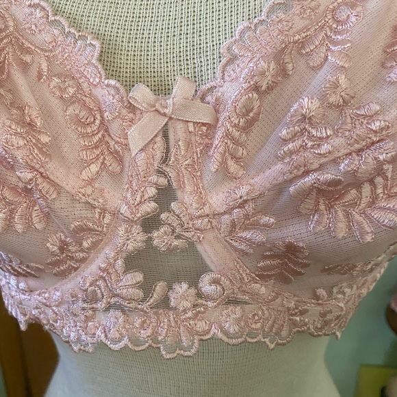 NWOT Breezies Lacy Pretty in Pink Underwire Bra - Picture 7 of 9